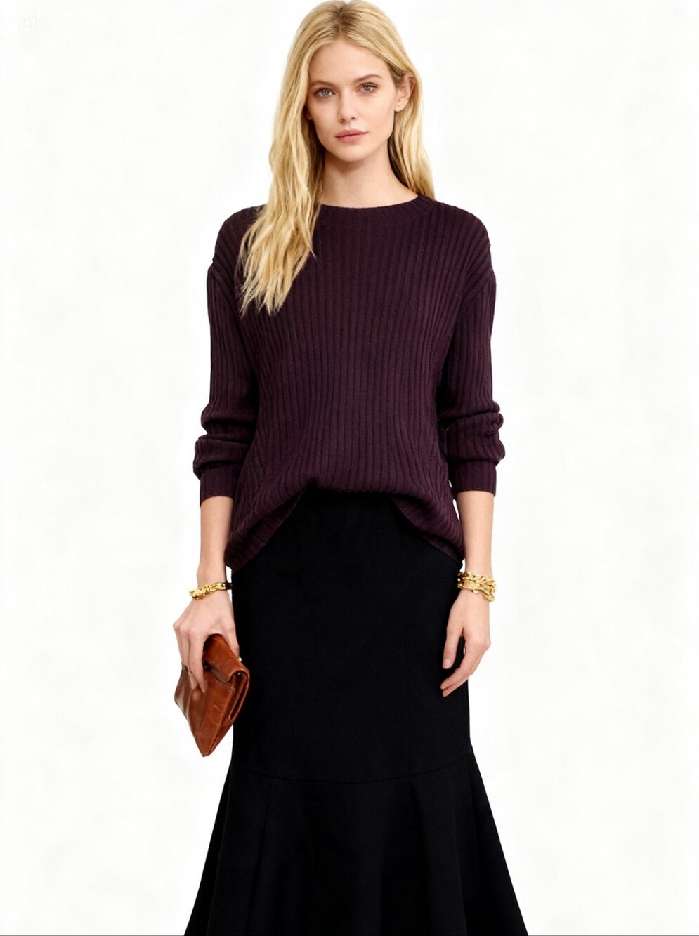 Banana Republic Merino Wool Ribbed-Knit Sweater Size XL